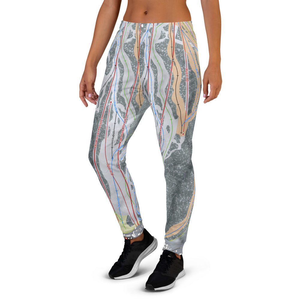 Snow Summit, California Ski Trail Map Women's Mid-Layer - Powderaddicts