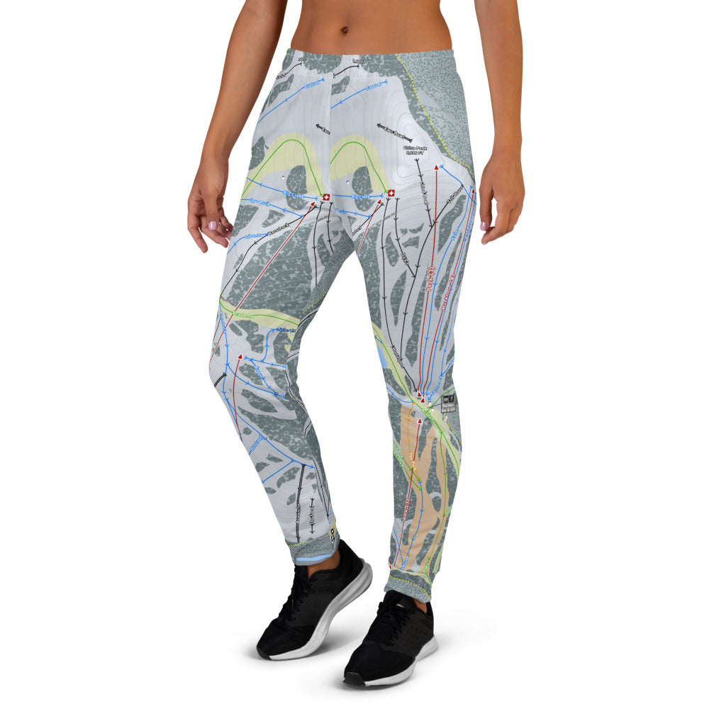 China Peak, California Ski Trail Map Women's Mid-Layer - Powderaddicts