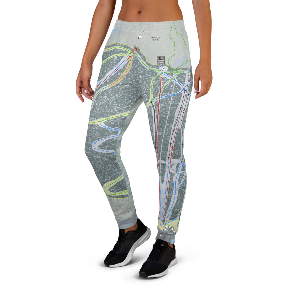 Bristol Mountain, New York Ski Trail Map Women's Mid-Layer - Powderaddicts