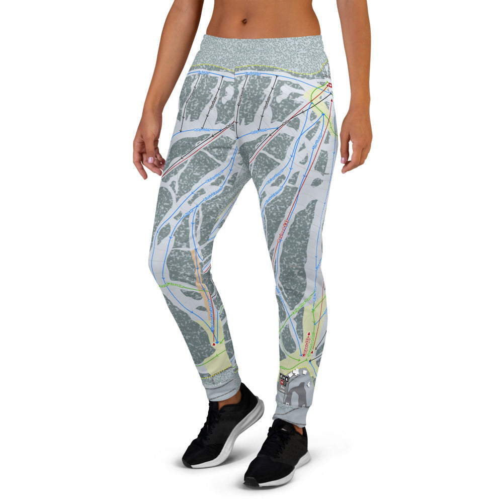 Showdown, Montana Ski Trail Map Women's Mid-Layer - Powderaddicts