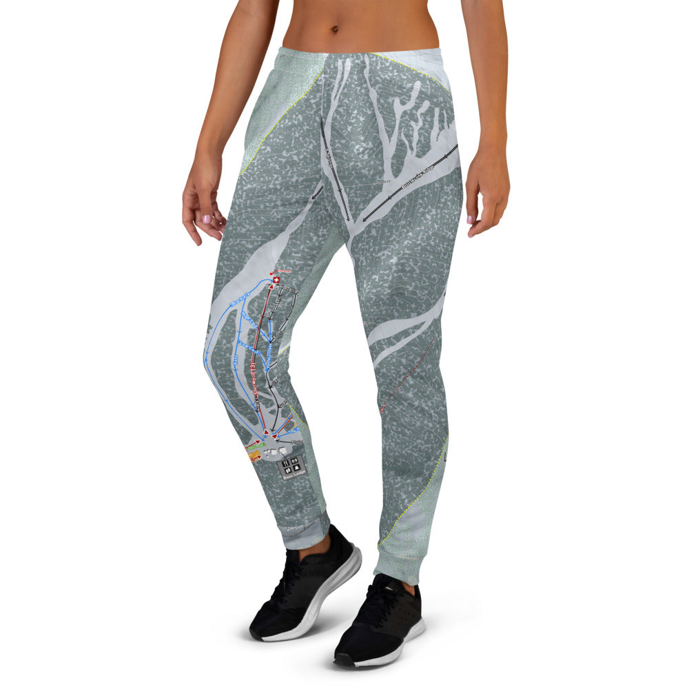 Lee Canyon, Nevada Ski Trail Map Women's Mid-Layer - Powderaddicts