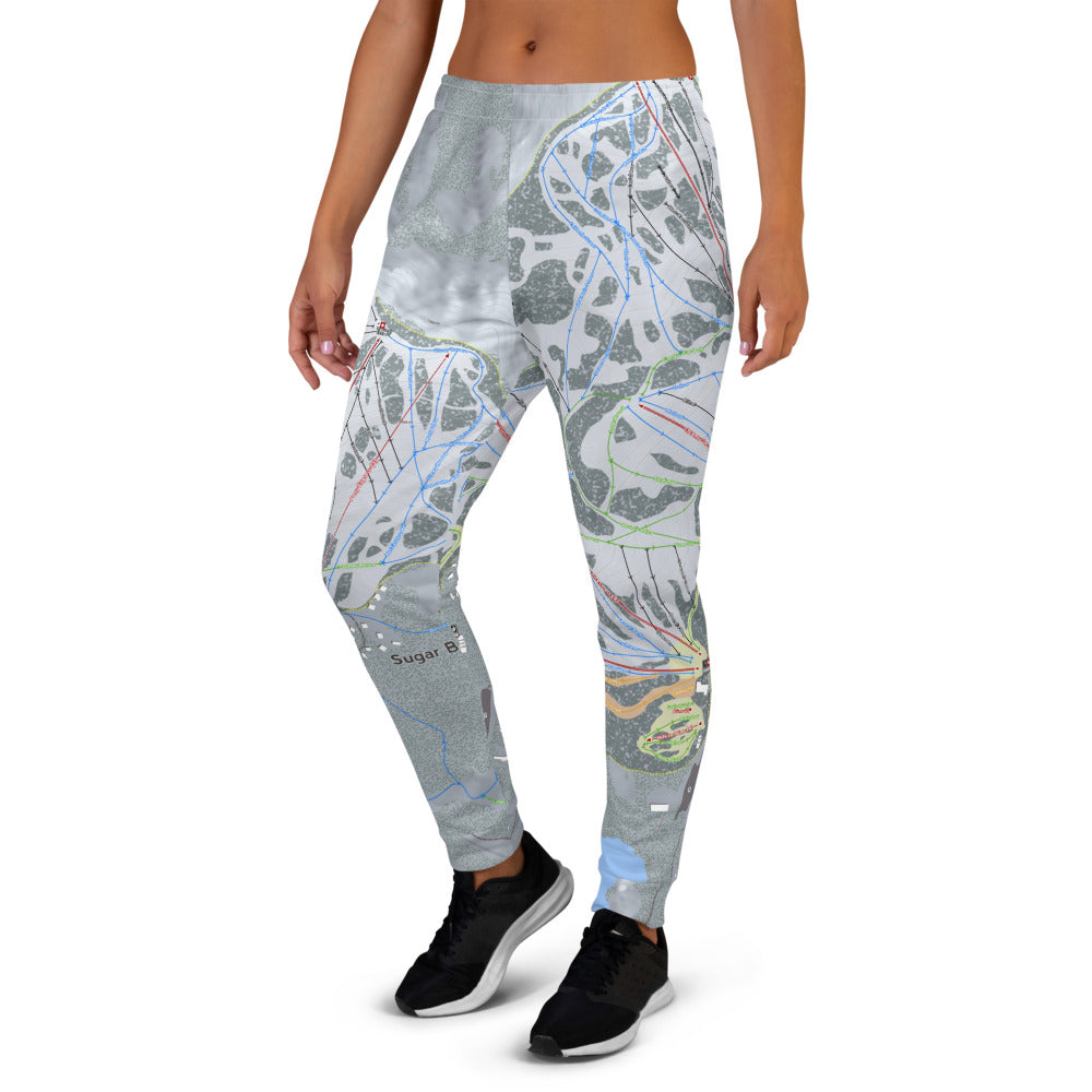 Sugarbowl, California Ski Trail Map Women&#39;s Mid-Layer - Powderaddicts