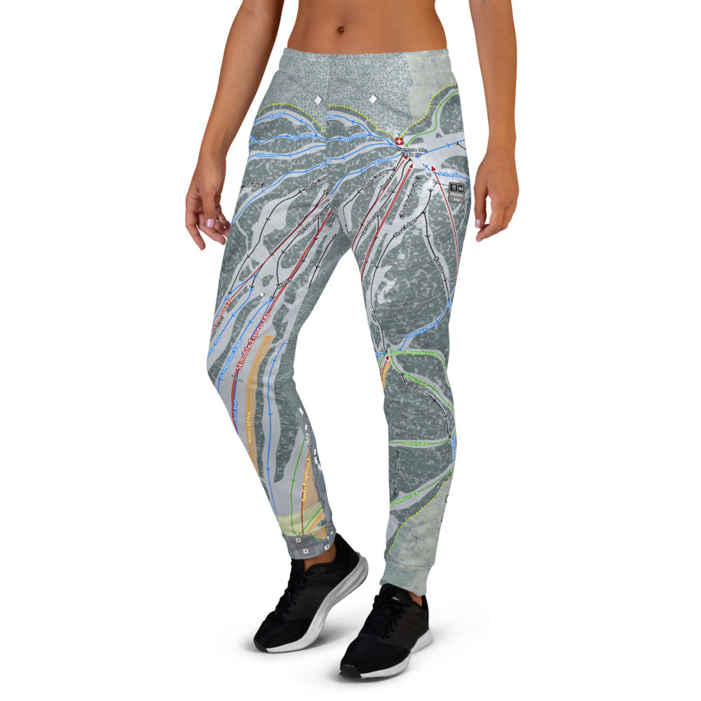 Cranmore Mountain, New Hampshire Ski Trail Map Women's Mid-Layer - Powderaddicts