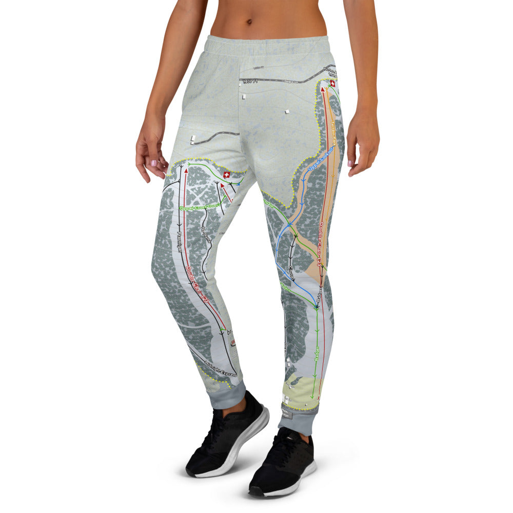 Labrador Mountain, New York Ski Trail Map Women's Mid-Layer - Powderaddicts