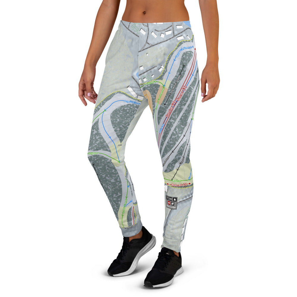 Hidden Valley, Pennsylvania Ski Trail Map Women's Mid-Layer - Powderaddicts