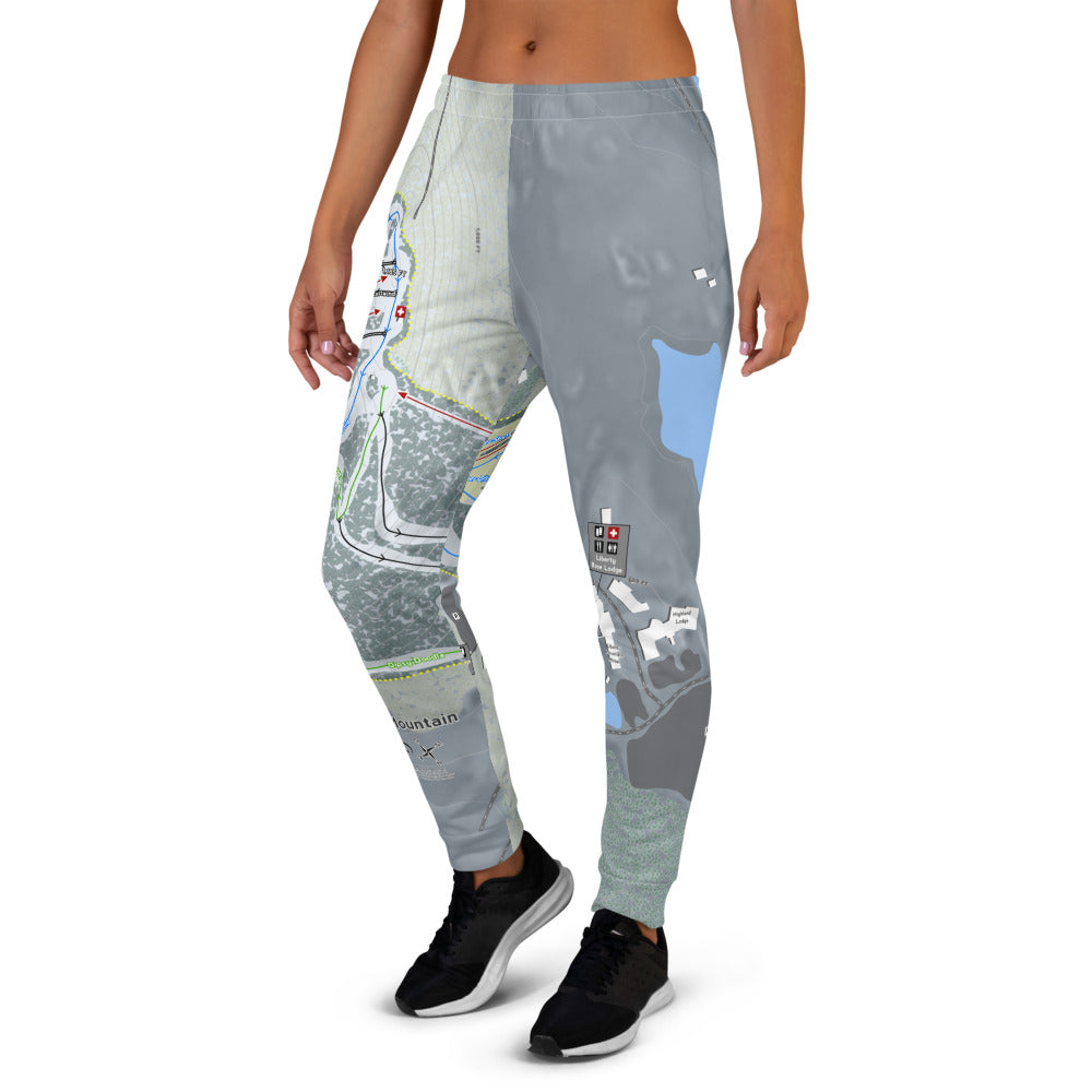 Liberty Mountain, Pennsylvania Ski Trail Map Women's Mid-Layer - Powderaddicts