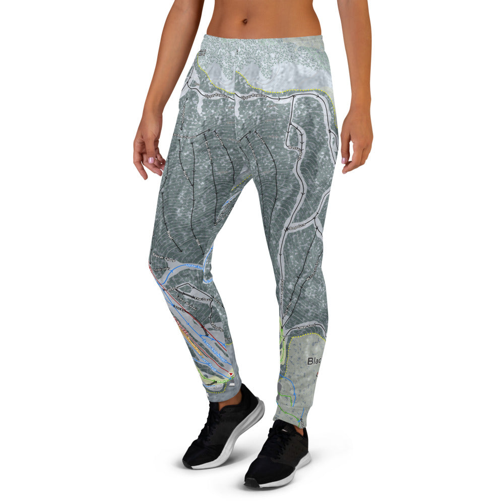 Black Mountain, Maine Ski Trail Map Women's Mid-Layer - Powderaddicts