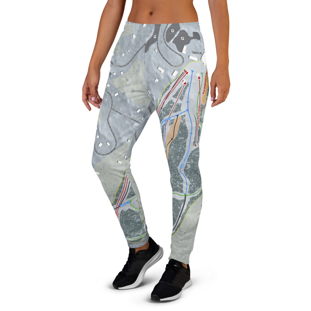 Ski Big Bear, Pennsylvania Ski Trail Map Women&#39;s Mid-Layer - Powderaddicts