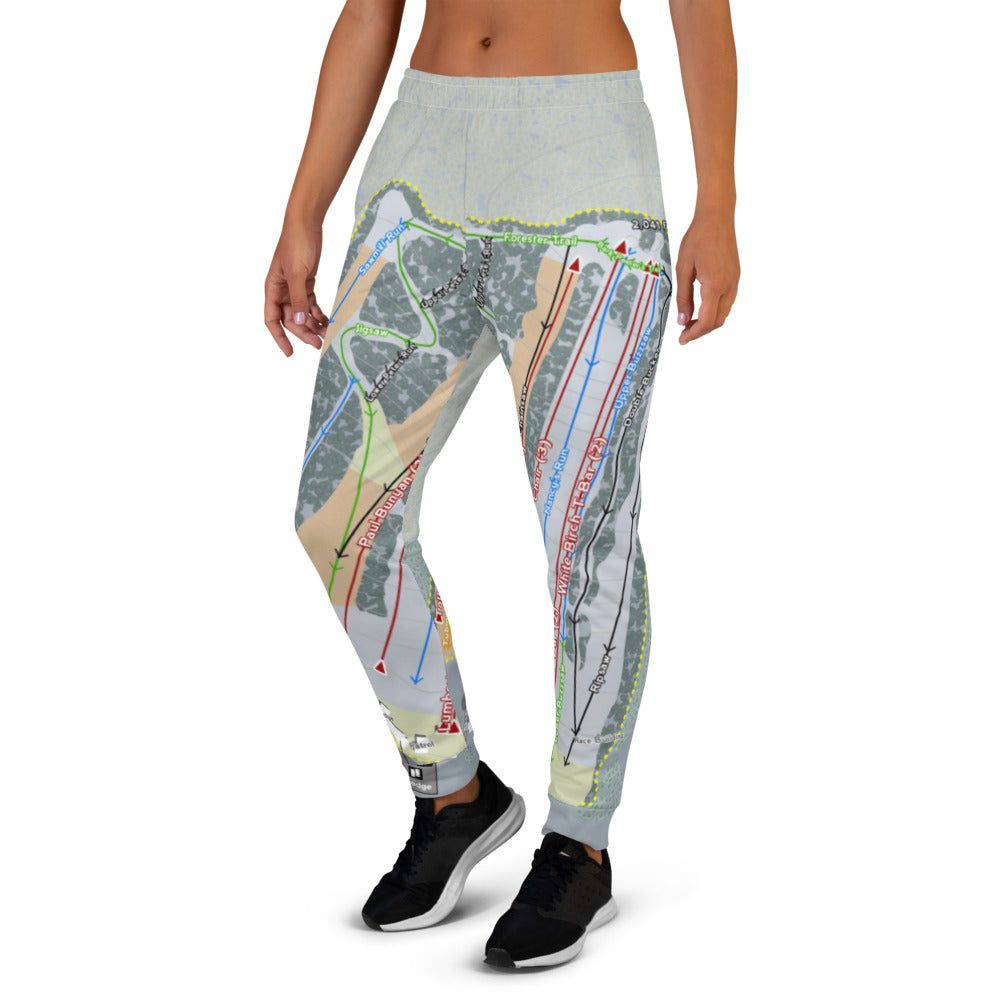 Ski Sawmill, Pennsylvania Ski Trail Map Women's Mid-Layer - Powderaddicts