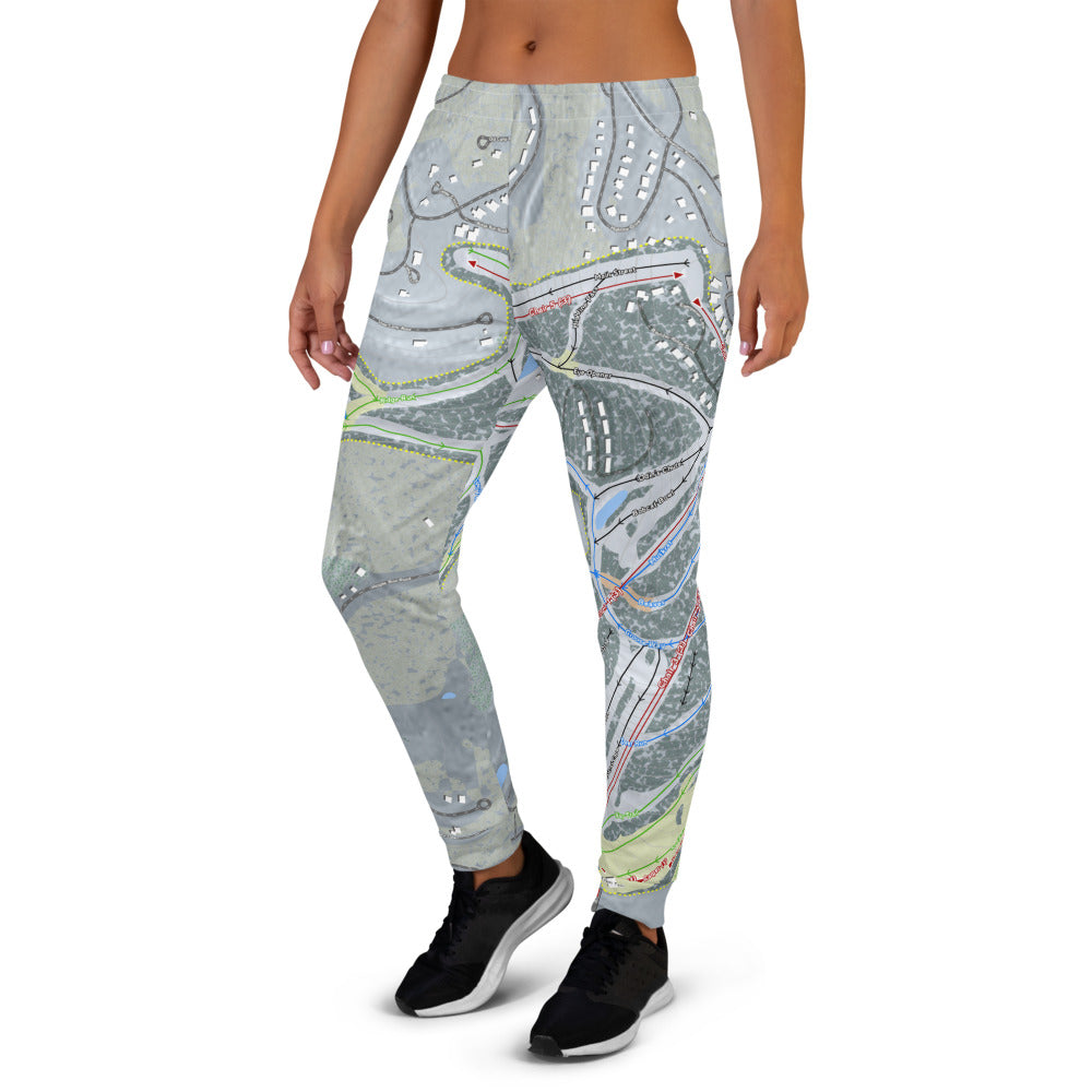 Wisp, Maryland Ski Trail Map Women's Mid-Layer - Powderaddicts