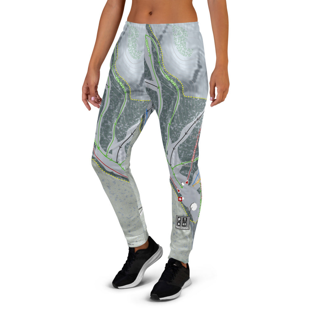 Coffee Mill, Minnesota Ski Trail Map Women&#39;s Mid-Layer - Powderaddicts