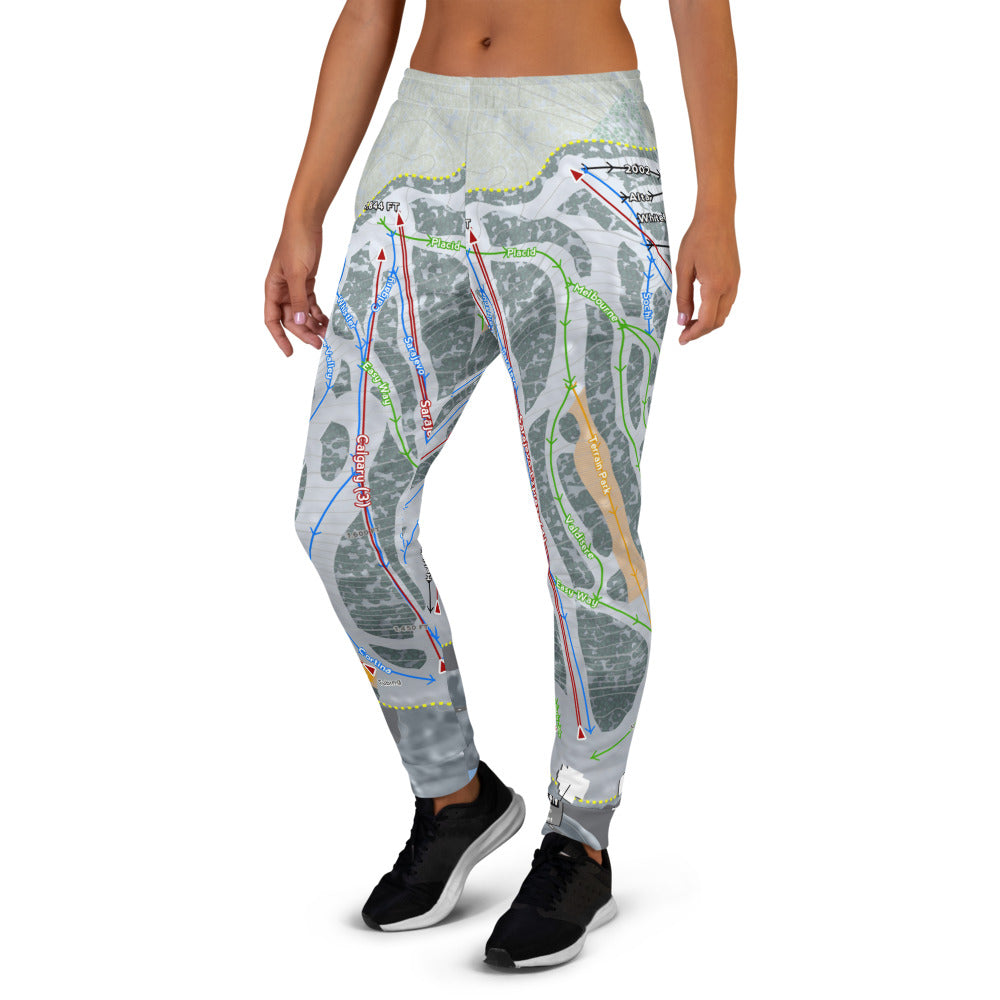 Giants Ridge, Minnesota Ski Trail Map Women's Mid-Layer - Powderaddicts