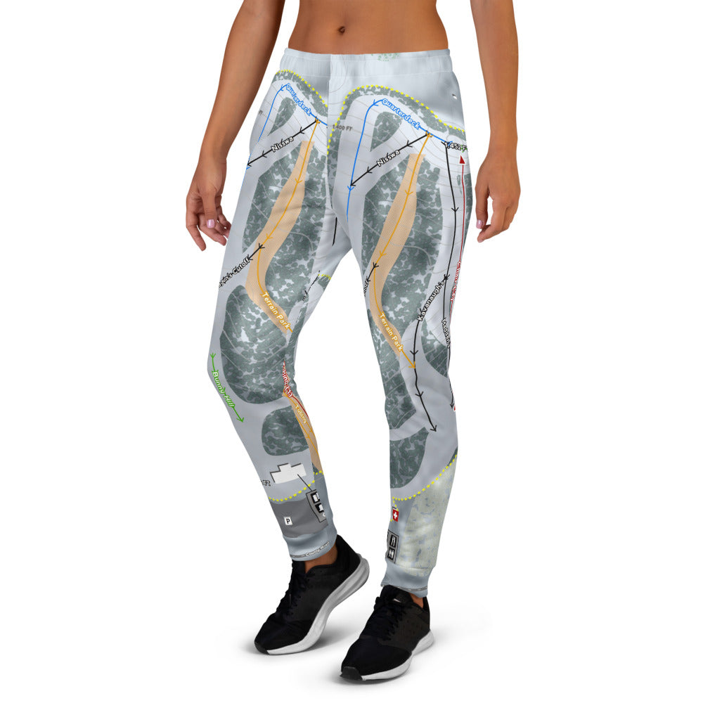 Mount Ski Gull, Minnesota Ski Trail Map Women's Mid-Layer - Powderaddicts