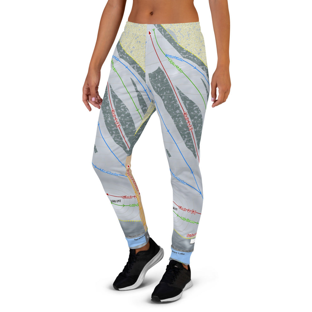 Alpine Valley, Ohio Ski Trail Map Women's Mid-Layer - Powderaddicts