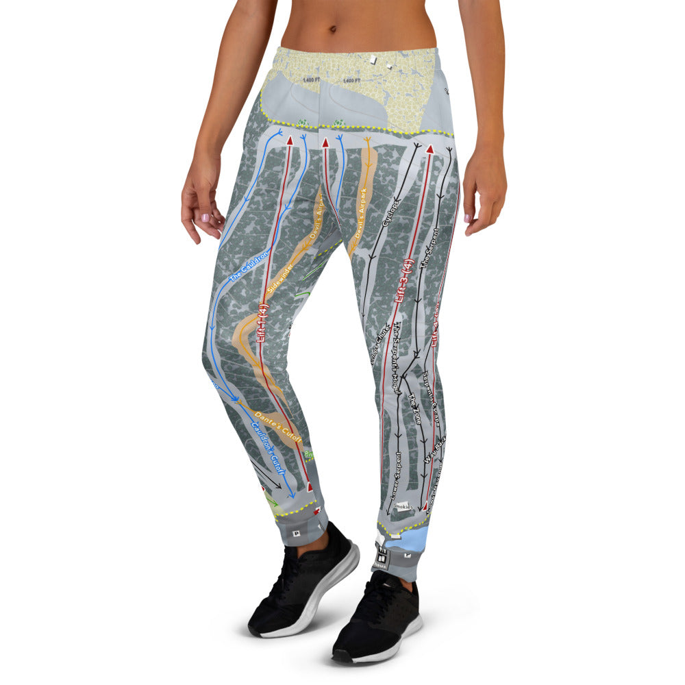 Devil's Head, Wisconsin Ski Trail Map Women's Mid-Layer - Powderaddicts