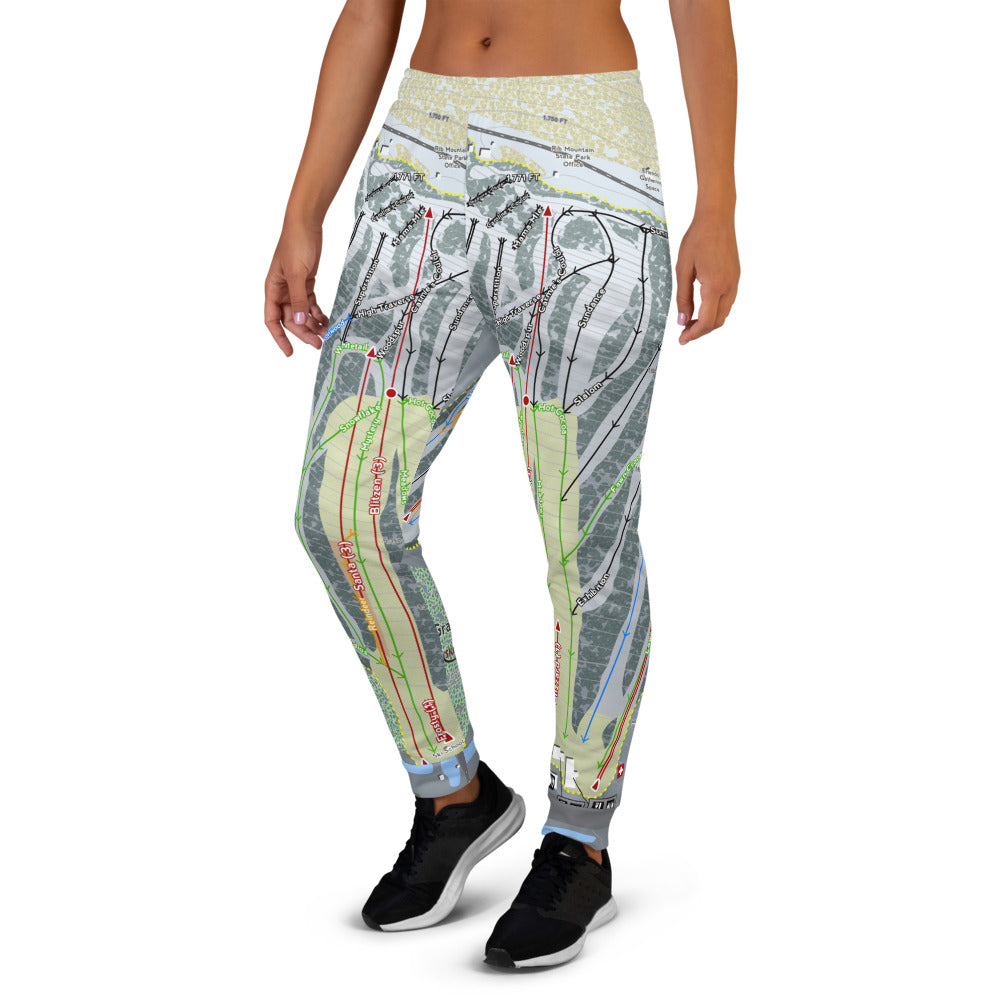 Granite Peak, Wisconsin Ski Trail Map Women's Mid-Layer - Powderaddicts