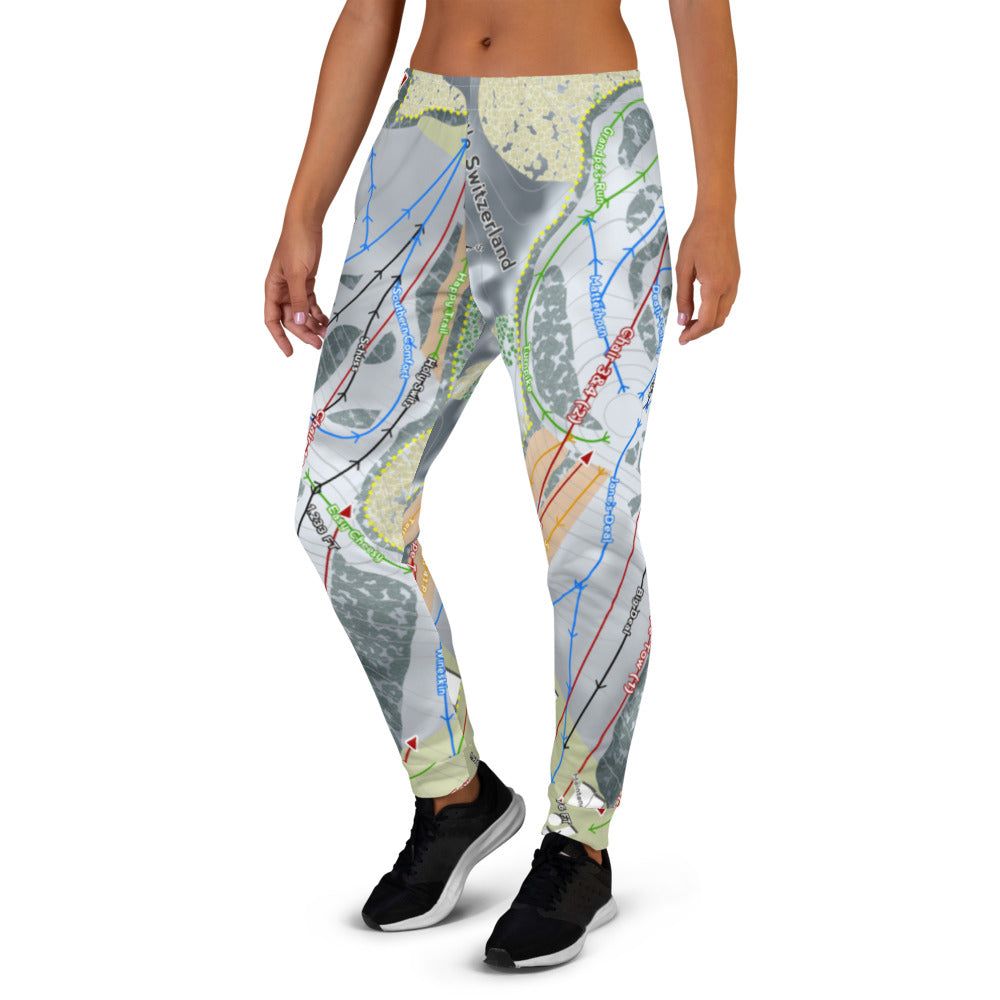 Little Switzer land, Wisconsin Ski Trail Map Women's Mid-Layer - Powderaddicts