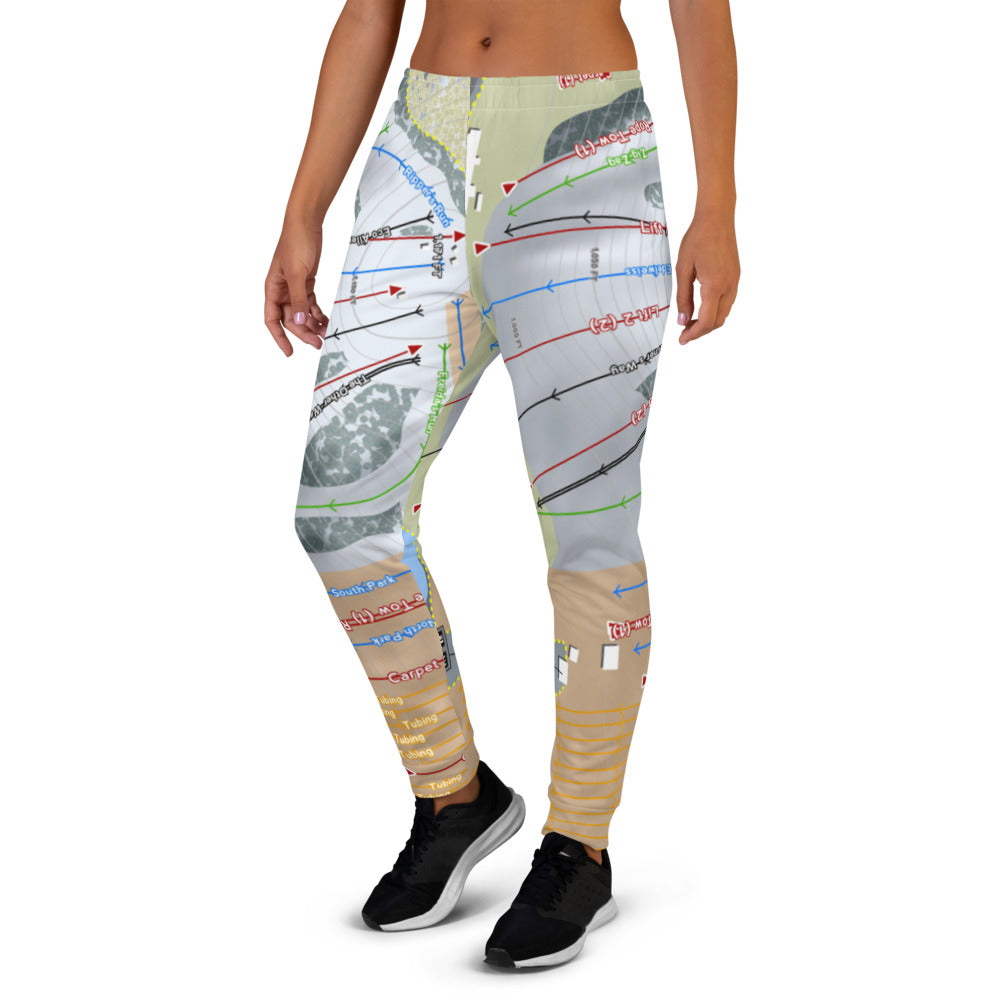 Sunburst, Wisconsin Ski Trail Map Women's Mid-Layer - Powderaddicts