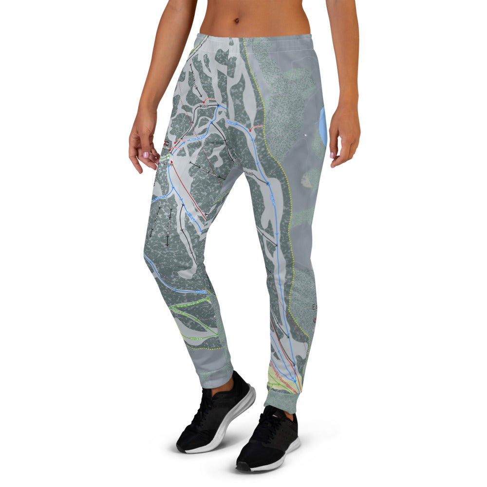 Eaglecrest, Alaska Ski Trail Map Women's Mid-Layer - Powderaddicts