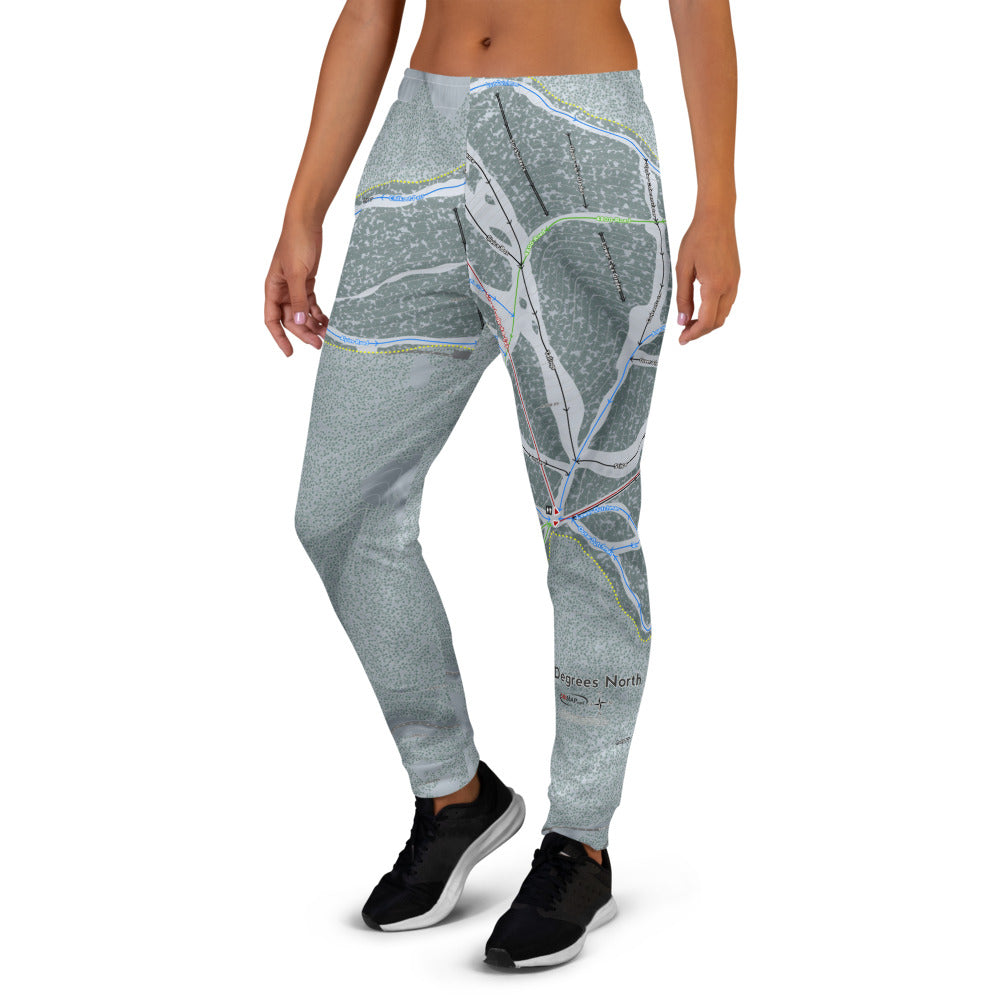 49 Deg North, Washington Ski Trail Map Women&#39;s Mid-Layer - Powderaddicts