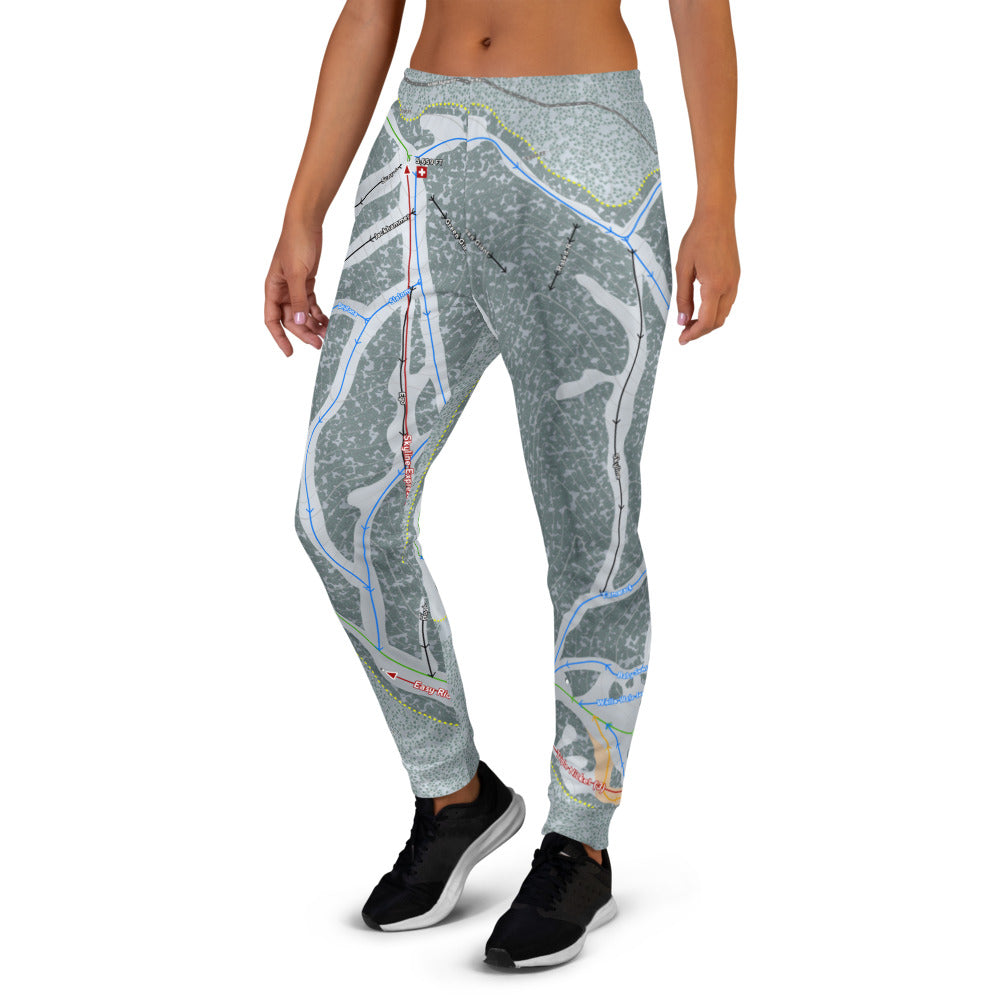 Bluewood, Washington Ski Trail Map Women's Mid-Layer - Powderaddicts