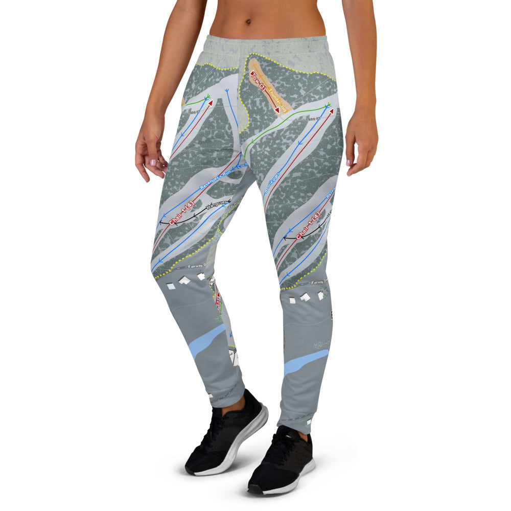 Bryce, Virginia Ski Trail Map Women's Mid-Layer - Powderaddicts