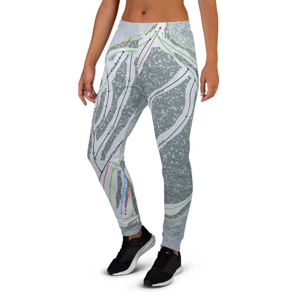 Loup Loup, Washington Ski Trail Map Women's Mid-Layer - Powderaddicts