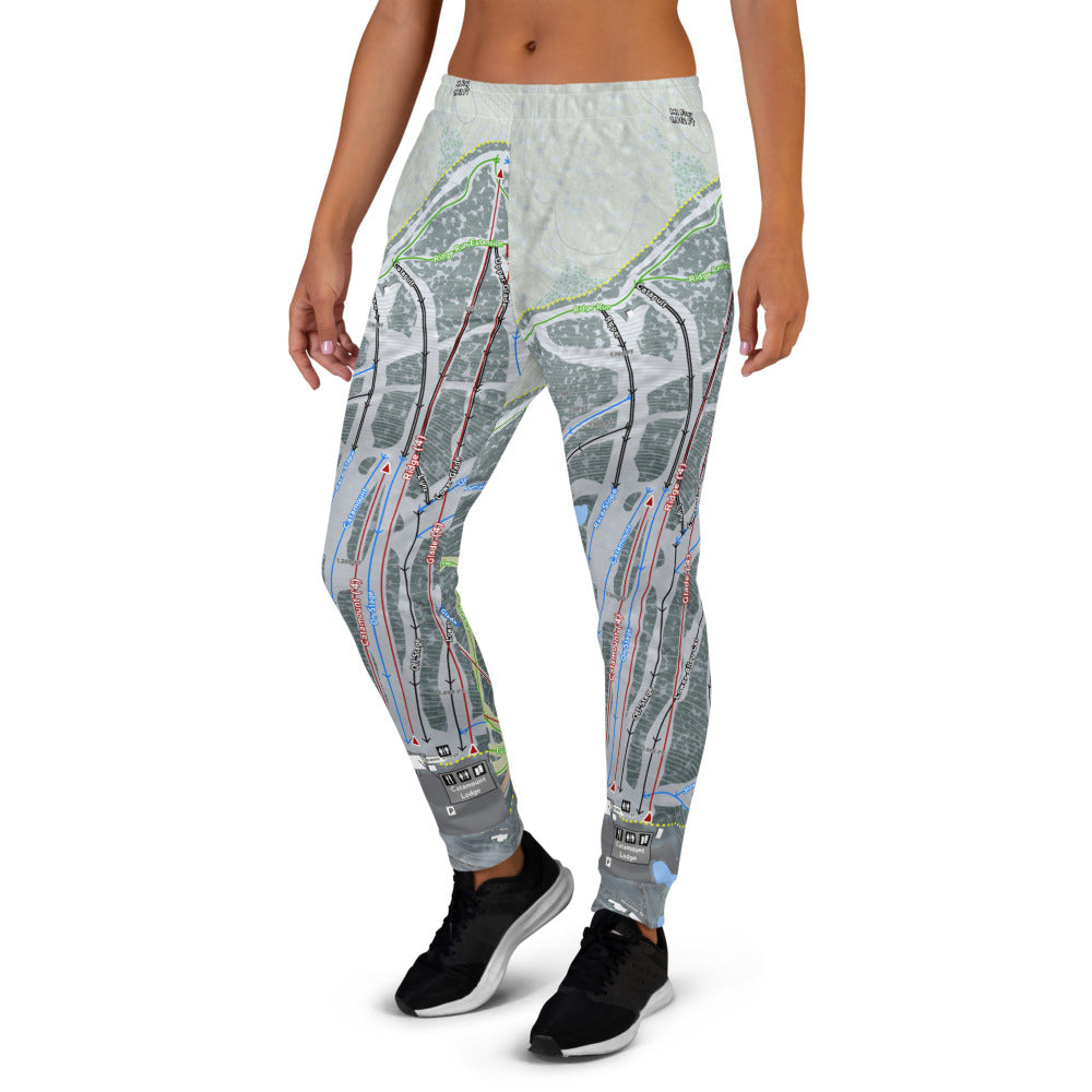 Catamount, New York Ski Trail Map Women's Mid-Layer - Powderaddicts