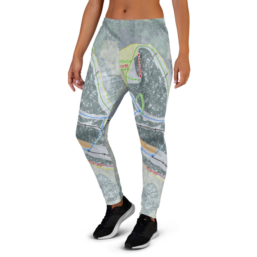 Blue Hills, Massachusetts Ski Trail Map Women's Mid-Layer - Powderaddicts