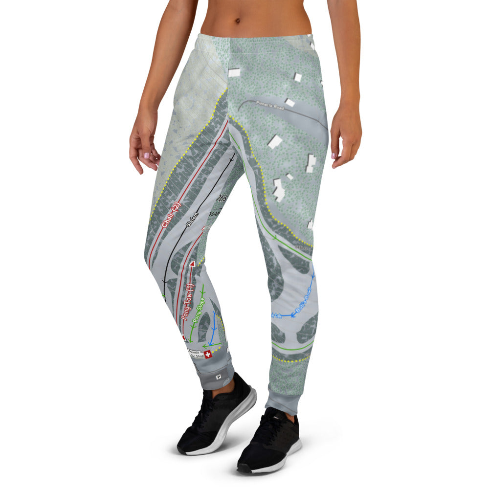 Otis Ridge, Massachusetts Ski Trail Map Women's Mid-Layer - Powderaddicts