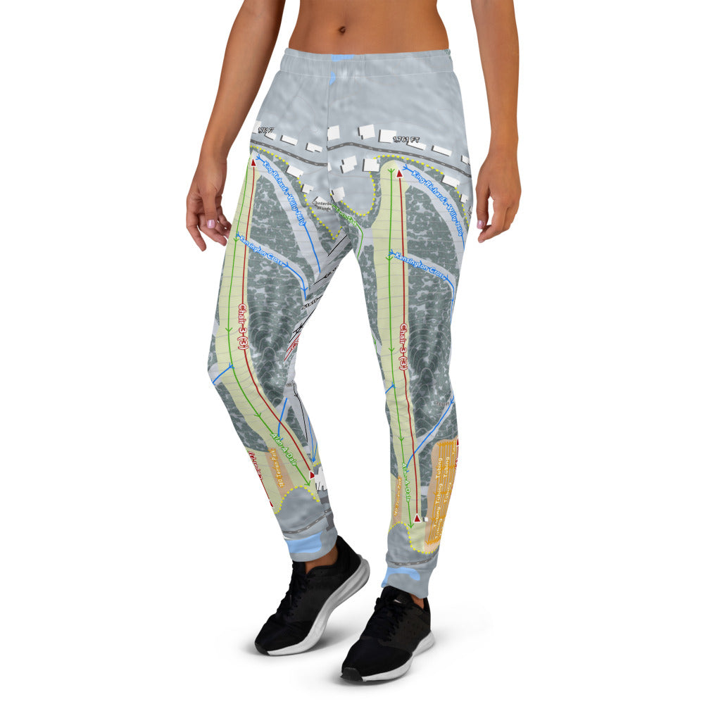 Peekn Peek, New York Ski Trail Map Women's Mid-Layer - Powderaddicts