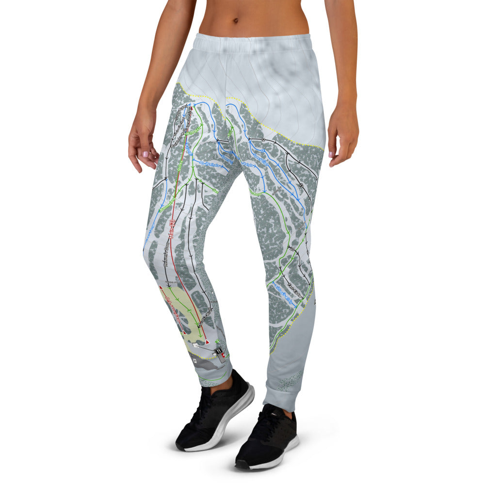 Antelope Butte, Wyoming Ski Trail Map Women's Mid-Layer - Powderaddicts