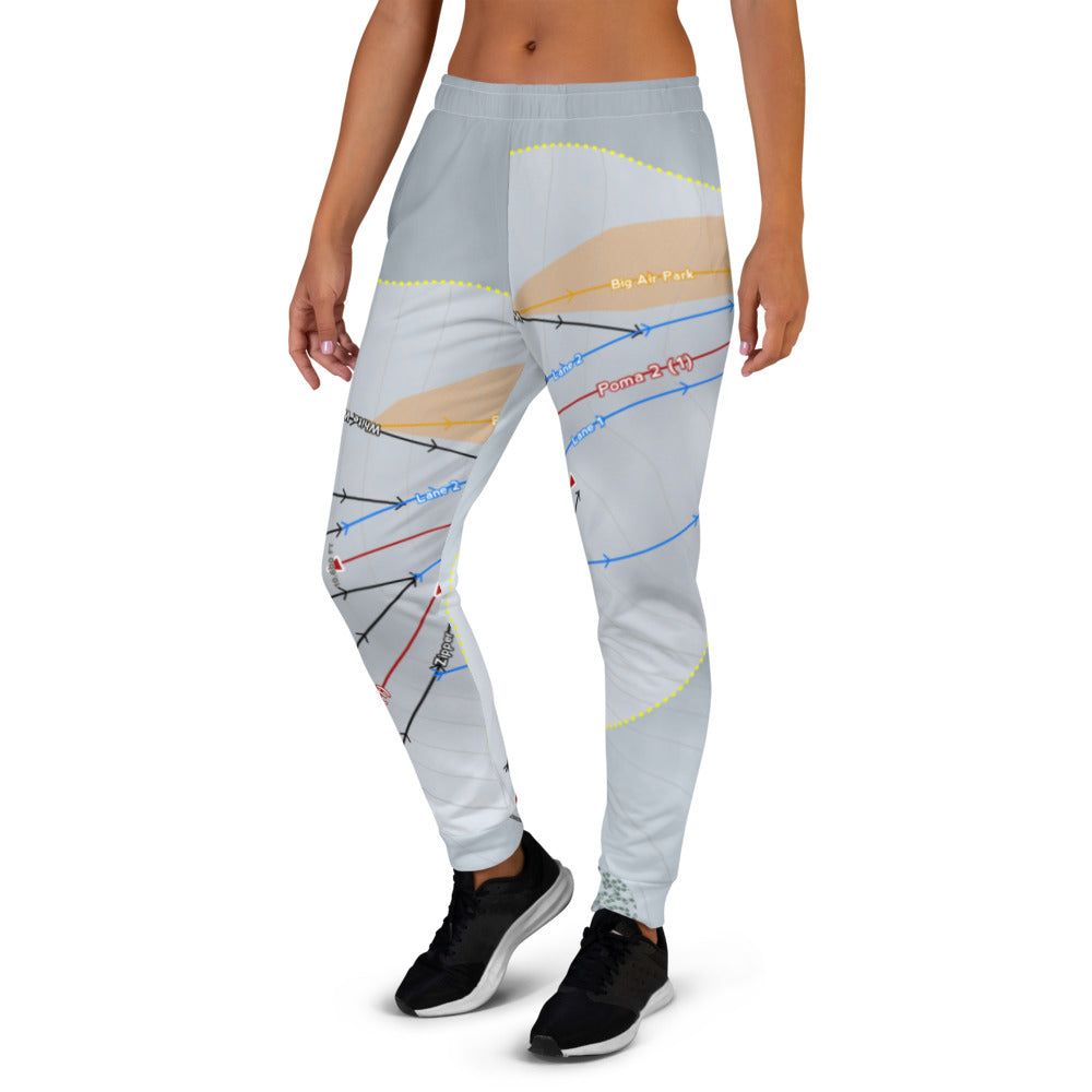 Beartooth Basin, Wyoming Ski Trail Map Women's Mid-Layer - Powderaddicts