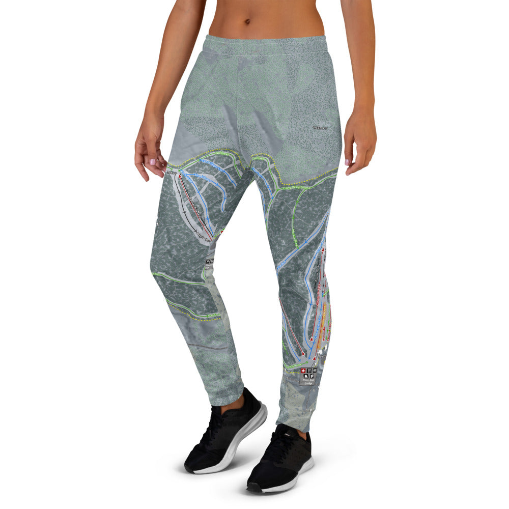 Titus Mountain, New York Ski Trail Map Women's Mid-Layer - Powderaddicts