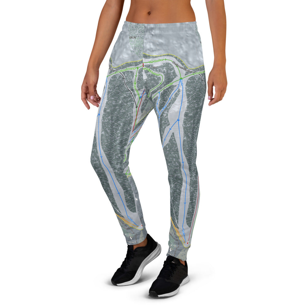 West Mountain, New York Ski Trail Map Women's Mid-Layer - Powderaddicts