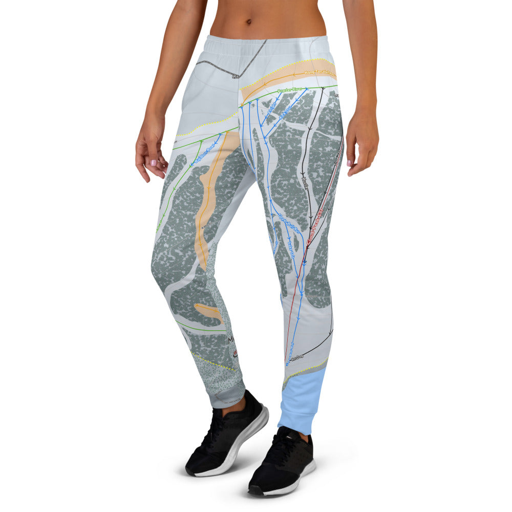 Meadowlark, Wyoming Ski Trail Map Women's Mid-Layer - Powderaddicts