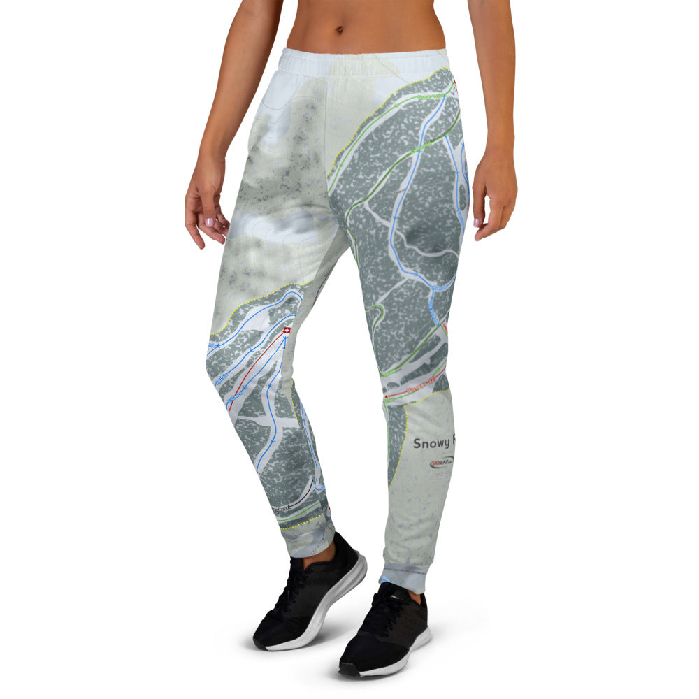 Snowy Range, Wyoming Ski Trail Map Women's Mid-Layer - Powderaddicts