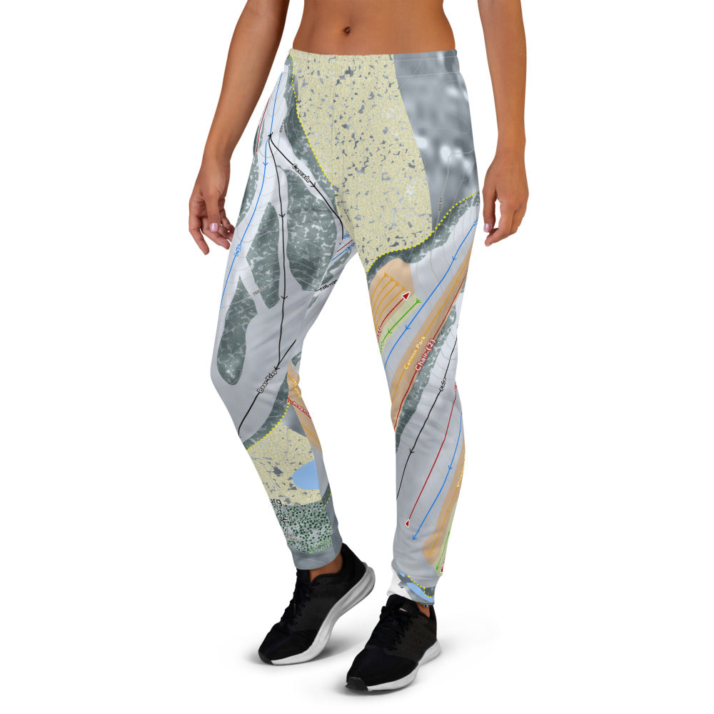 Cannonsburg, Michigan Ski Trail Map Women's Mid-Layer - Powderaddicts