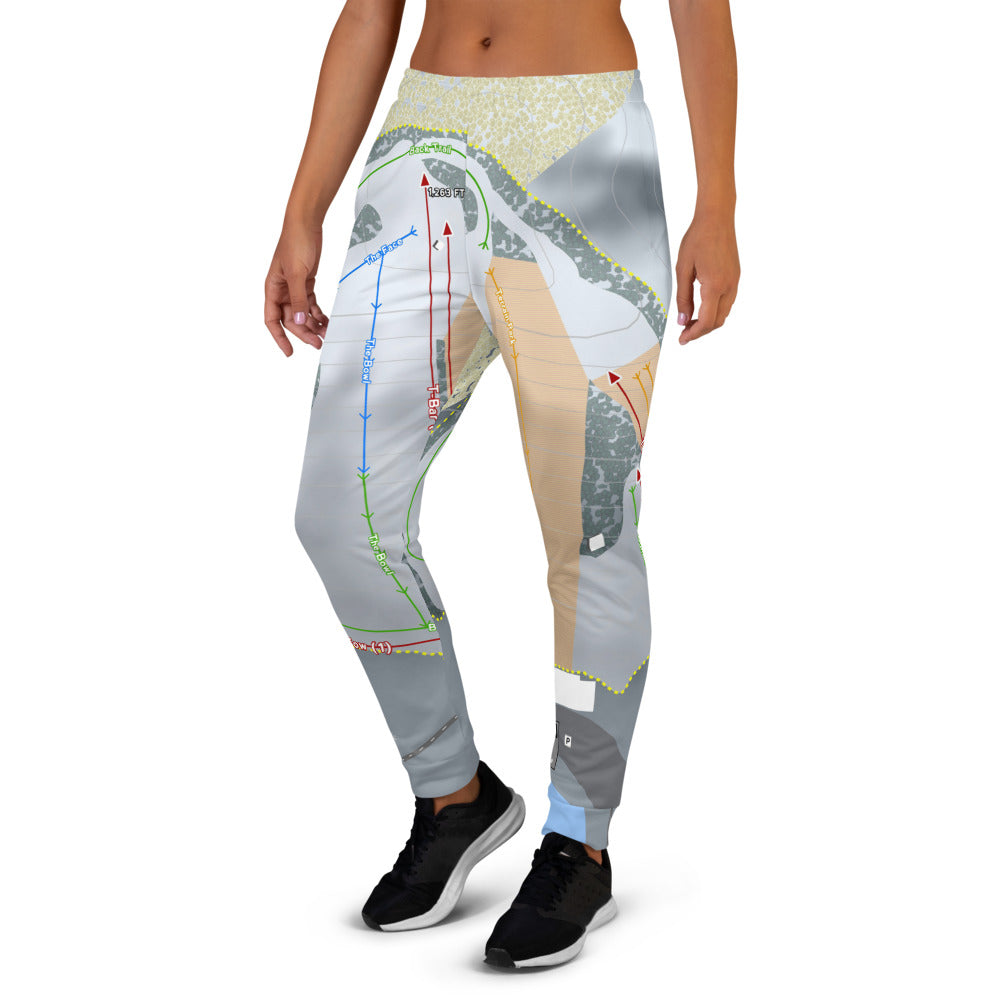 Hanson Hills, Michigan Ski Trail Map Women's Mid-Layer - Powderaddicts