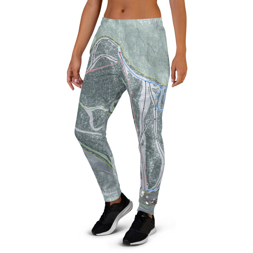 Middle Bury Snow Bowl, Vermont Ski Trail Map Women's Mid-Layer - Powderaddicts
