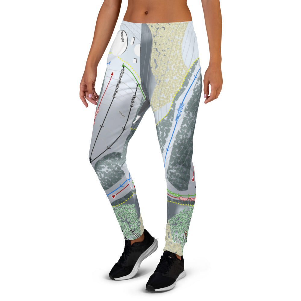 Mulligans Hollow, Michigan Ski Trail Map Women's Mid-Layer - Powderaddicts