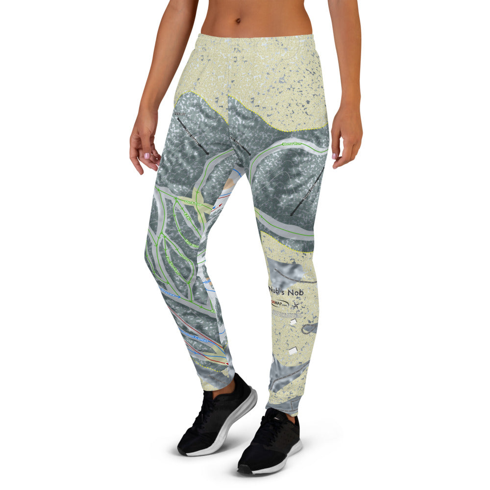Nub' s Nob, Michigan Ski Trail Map Women's Mid-Layer - Powderaddicts