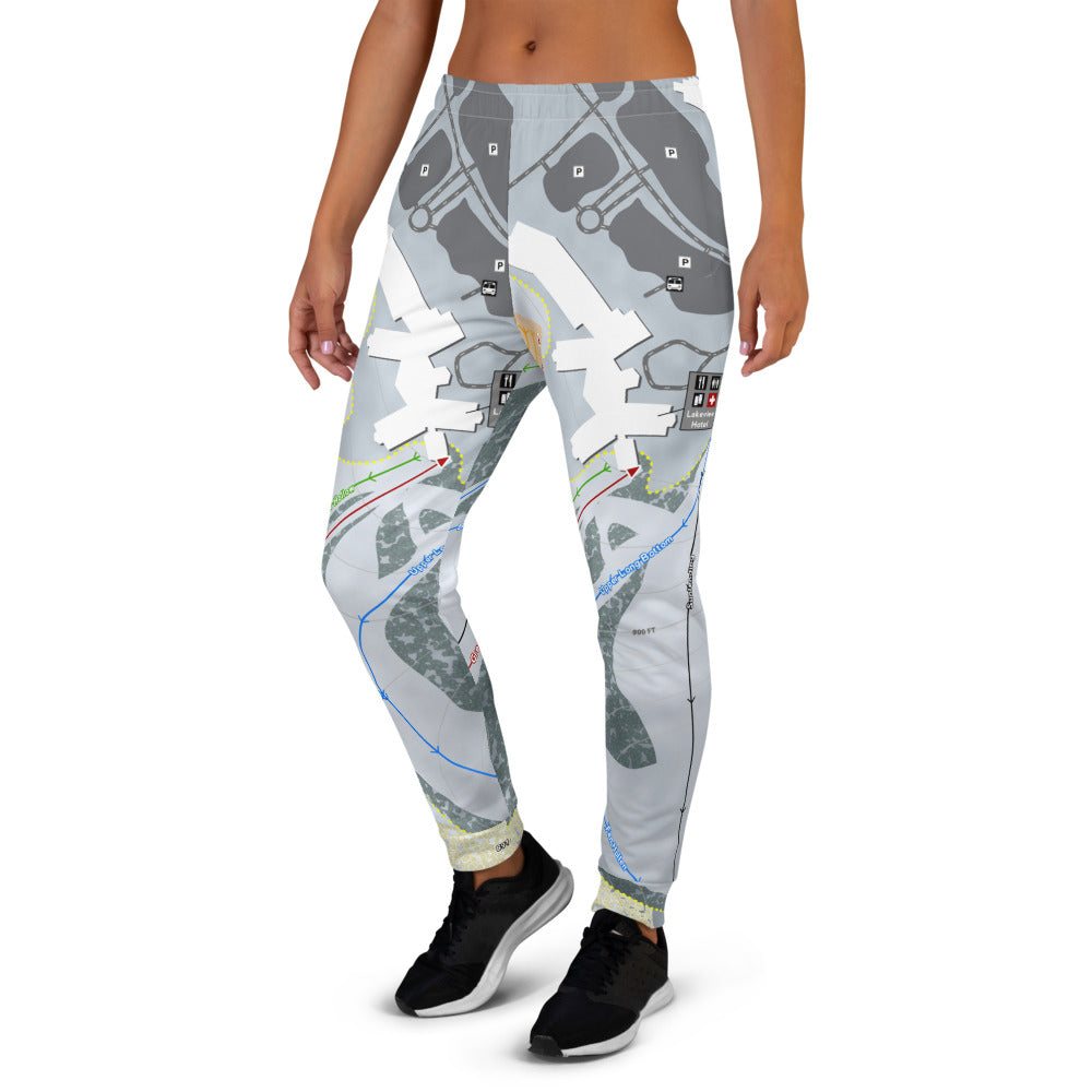 Shanty Creek Summit Mtn, Michigan Ski Trail Map Women's Mid-Layer - Powderaddicts