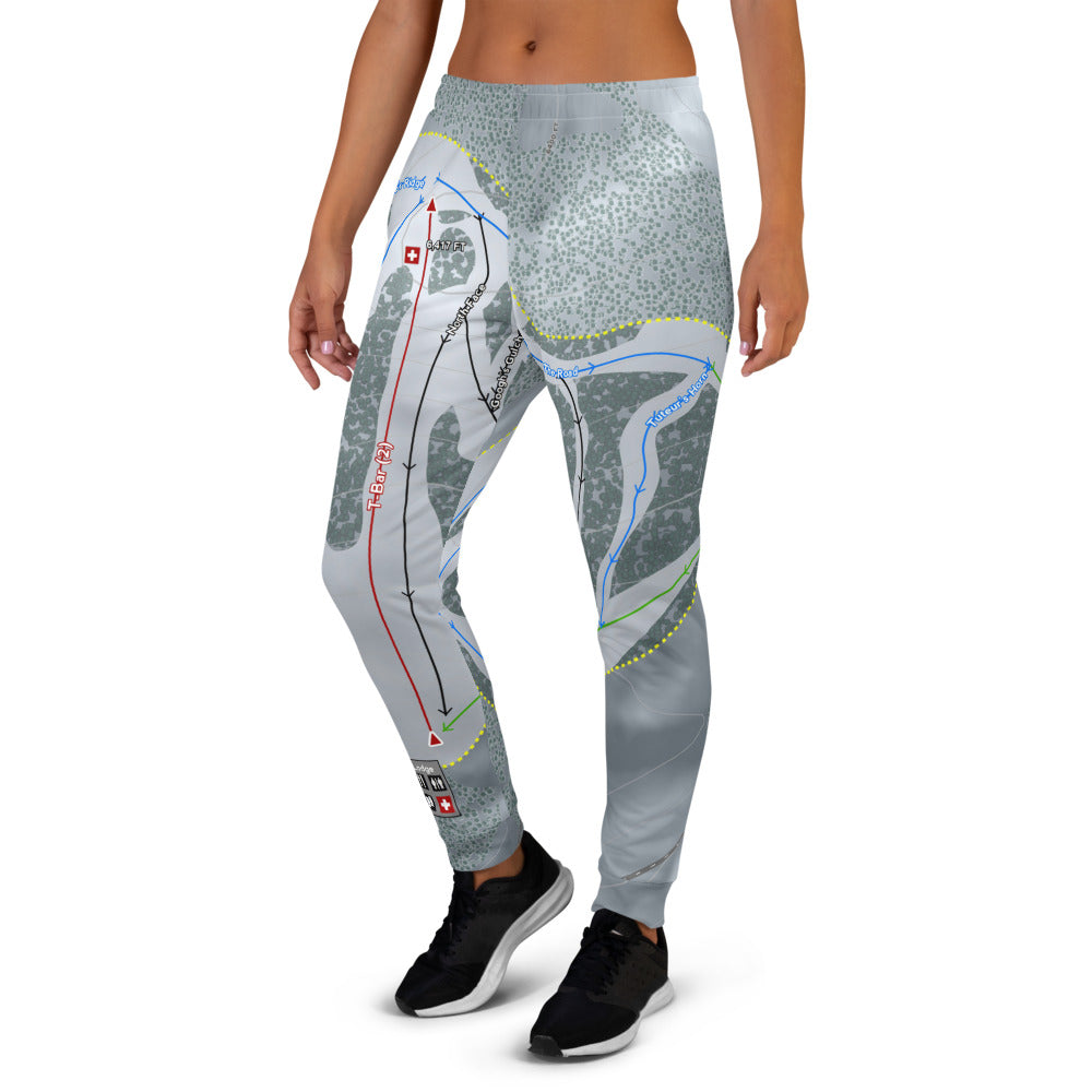 Cedar Pass, California Ski Trail Map Women's Mid-Layer - Powderaddicts