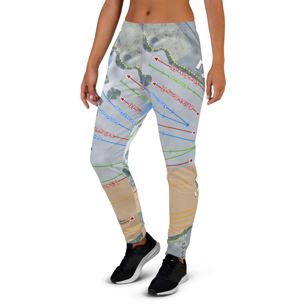Seven Oaks, Iowa Ski Trail Map Women's Mid-Layer - Powderaddicts