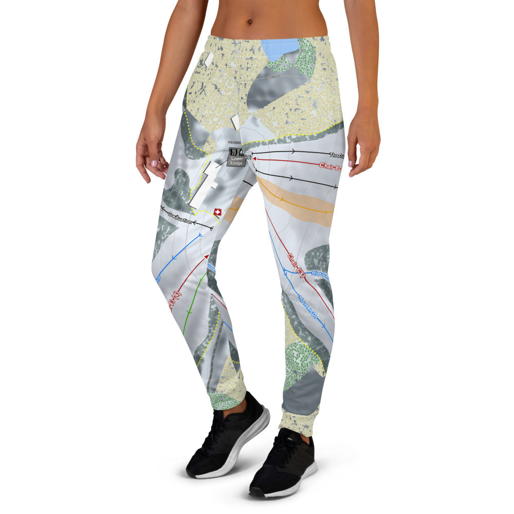 Swiss Valley, Michigan Ski Trail Map Women's Mid-Layer - Powderaddicts