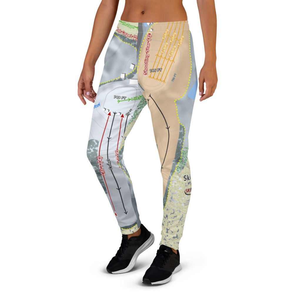 Ski Snowstar, Illinois Ski Trail Map Women's Mid-Layer - Powderaddicts