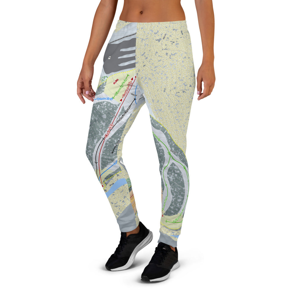 Paoli Peaks, Indiana Ski Trail Map Women's Mid-Layer - Powderaddicts