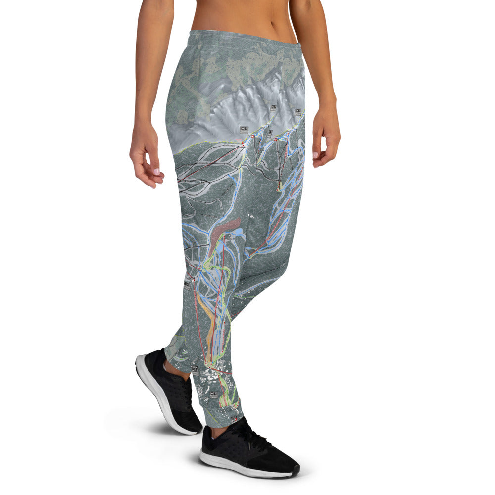 Telluride, Colorado Ski Trail Map Women's Mid-Layer - Powderaddicts