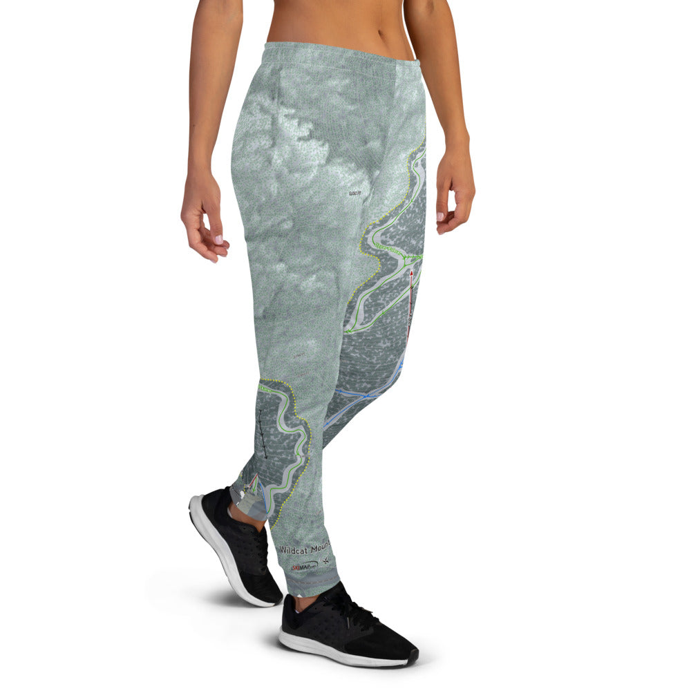 Wildcat Mountain, New Hampshire Ski Trail Map Women's Mid-Layer - Powderaddicts